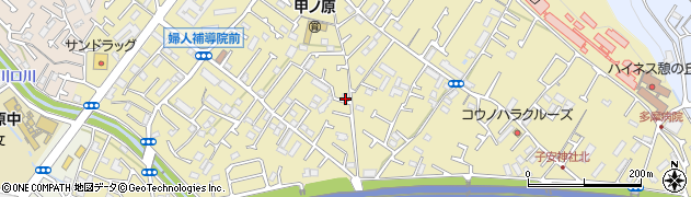 東京都八王子市中野町周辺の地図