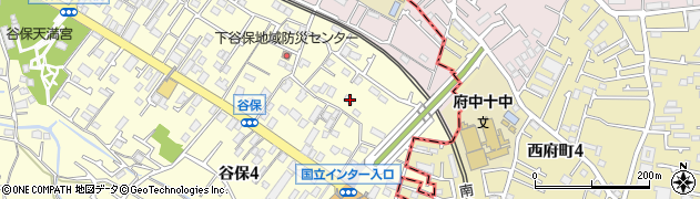 東京都国立市谷保4340周辺の地図