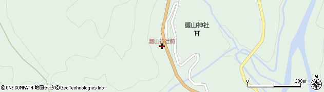 護山神社前周辺の地図