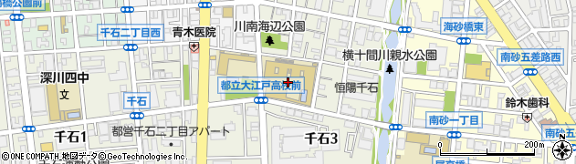 東京都立大江戸高等学校周辺の地図