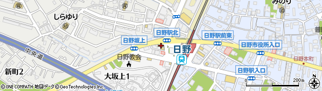 ファミリーマート日野駅前店周辺の地図