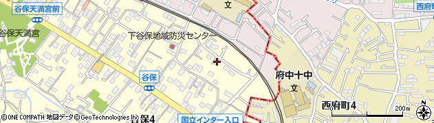 東京都国立市谷保4334周辺の地図