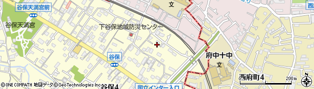 東京都国立市谷保4336周辺の地図