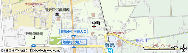 長野県飯島町（上伊那郡）中町周辺の地図