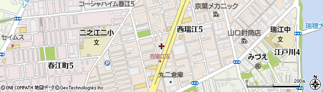 東京東信用金庫二之江支店周辺の地図