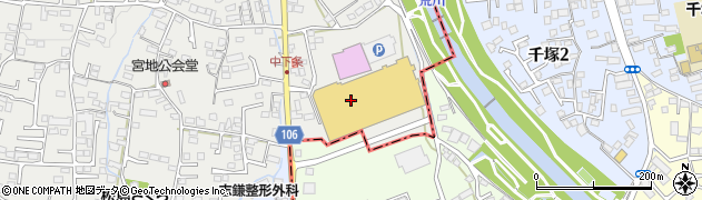 オギノ甲斐敷島店周辺の地図