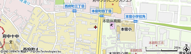 所沢府中線周辺の地図