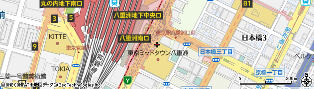 鳥開総本家東京ミッドタウン八重洲店周辺の地図