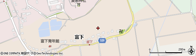 千葉県横芝光町（山武郡）富下周辺の地図