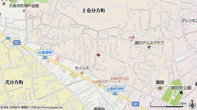 〒193-0811 東京都八王子市上壱分方町の地図