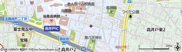 高井戸自転車集積所周辺の地図