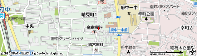 山本でんき　晴見店周辺の地図