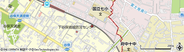 東京都国立市谷保4388周辺の地図