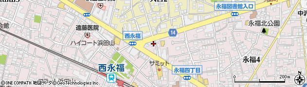 サイクルスポット　西永福店周辺の地図