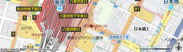 東京都中央区八重洲周辺の地図