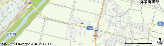 京都府京丹後市弥栄町黒部801周辺の地図