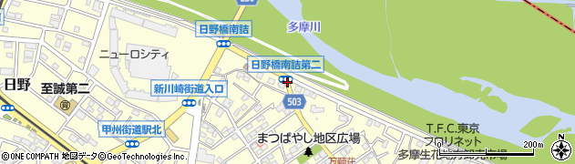 日野橋南詰第二周辺の地図
