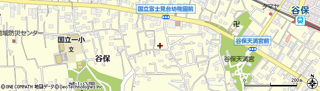 東京都国立市谷保5874-7周辺の地図