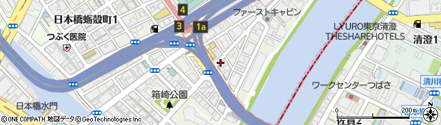 まいばすけっと日本橋箱崎町店周辺の地図