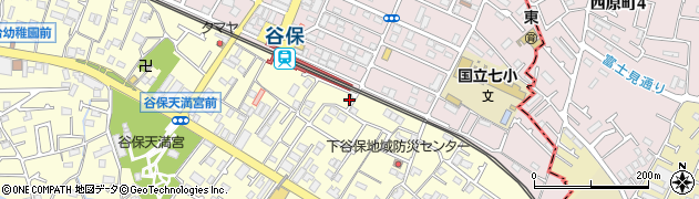 東京都国立市谷保4982-12周辺の地図