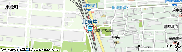 北府中駅周辺の地図