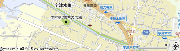 東京都八王子市宇津木町周辺の地図