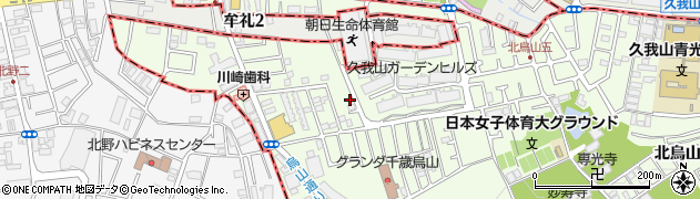 東京都世田谷区北烏山7丁目24-16周辺の地図