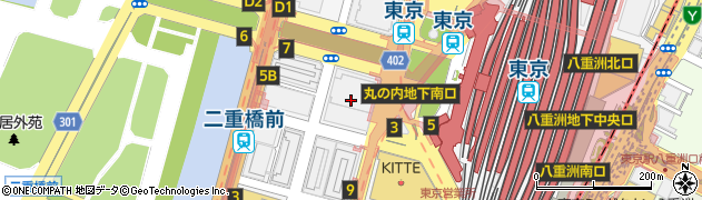 紀州山海料理 愚庵 丸ビル 丸の内店周辺の地図