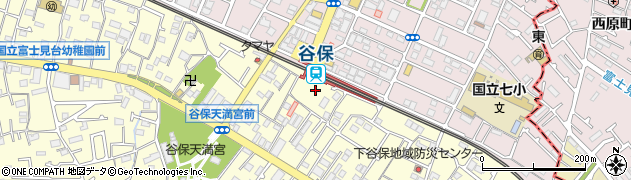 東京都国立市谷保5001-2周辺の地図