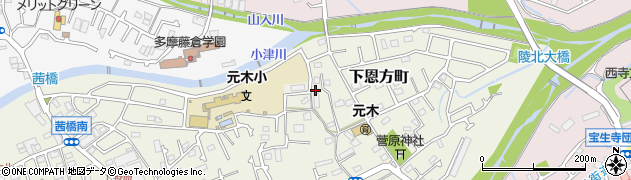 東京都八王子市下恩方町552周辺の地図