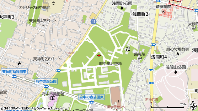 〒183-0001 東京都府中市浅間町の地図