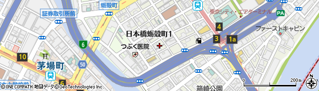 東京都中央区日本橋蛎殻町1丁目21周辺の地図