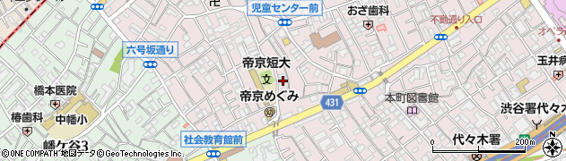 帝京接骨院周辺の地図