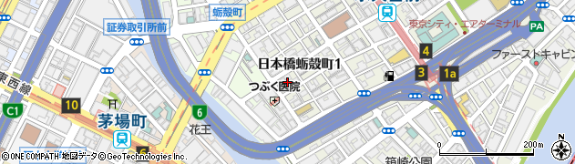 東京都中央区日本橋蛎殻町1丁目3周辺の地図