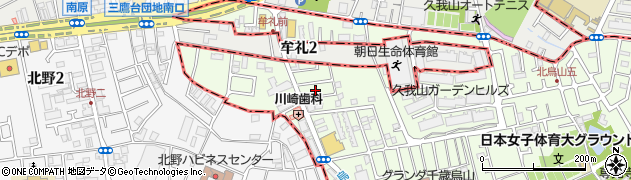 東京都世田谷区北烏山7丁目27周辺の地図