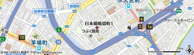 東京都中央区日本橋蛎殻町1丁目3-6周辺の地図