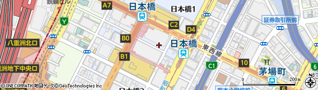 東京都中央区日本橋周辺の地図