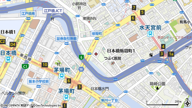 〒103-0016 東京都中央区日本橋小網町の地図