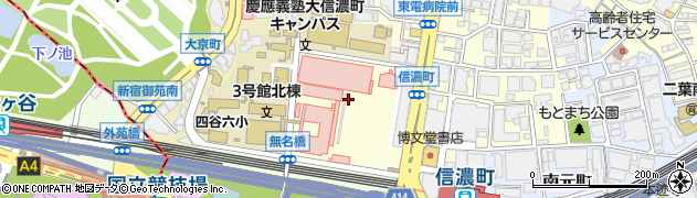 慶應義塾大学病院周辺の地図