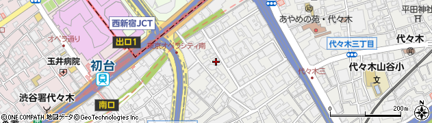東京都渋谷区代々木4丁目35周辺の地図