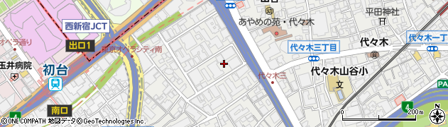 東京都渋谷区代々木4丁目24周辺の地図