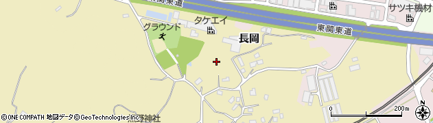 千葉県四街道市長岡周辺の地図