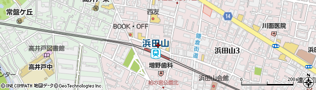 あーる工房浜田山店周辺の地図