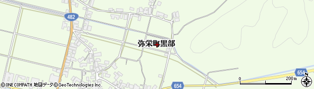 京都府京丹後市弥栄町黒部周辺の地図