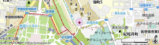 紀尾井ホールチケットセンター周辺の地図