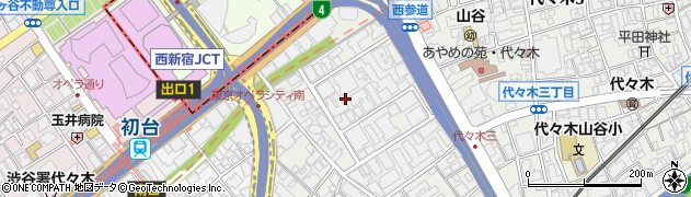 東京都渋谷区代々木4丁目26周辺の地図