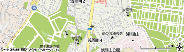 安楽亭 府中浅間町店周辺の地図