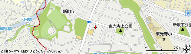 東京都日野市新町周辺の地図