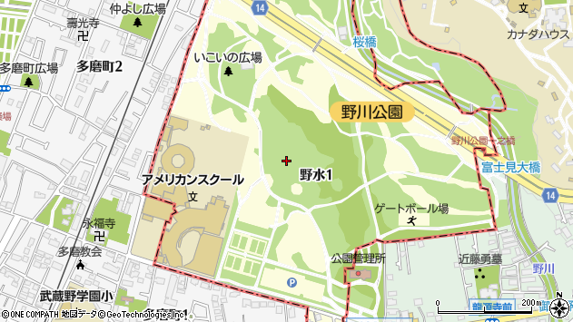 〒182-0031 東京都調布市野水の地図