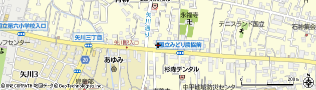 東京都国立市谷保6844-1周辺の地図